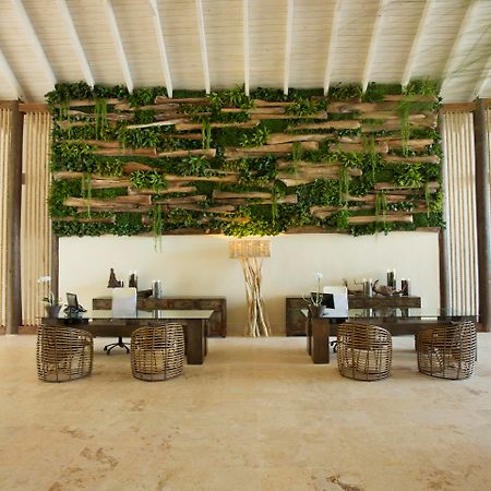 Viva V Samana By Wyndham, A Trademark Adults All Inclusive Las Terrenas Exterior photo Living wall at the front desk of the hotel