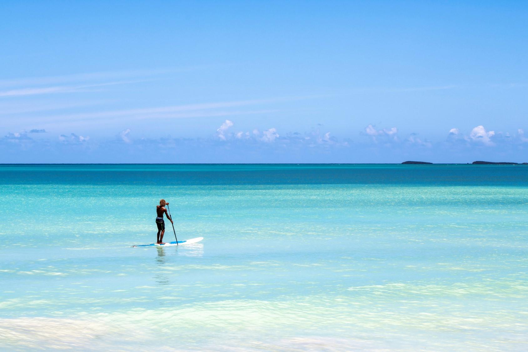 Viva V Samana By Wyndham, A Trademark Adults All Inclusive Las Terrenas Exterior photo Stand-up paddleboarding in the Bahamas